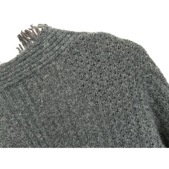 The Cashmere Project Cashmere Cardigan With Fringe Detail & Pockets - Picture 3 of 9